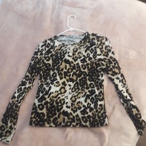 Leopard print top
